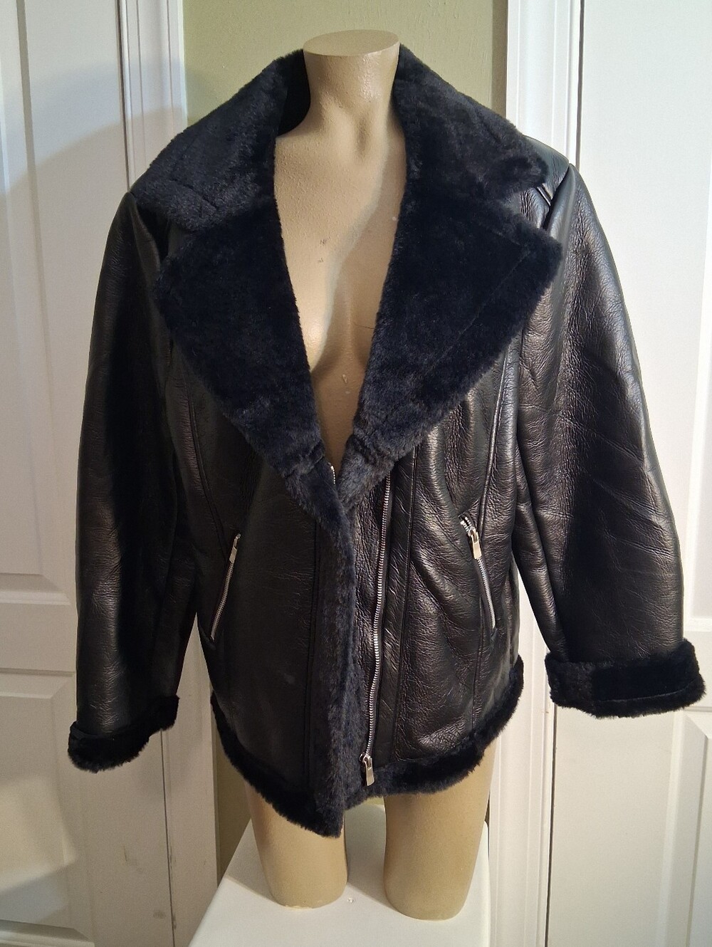 Urban Closet Leather Like Jacket Nwt